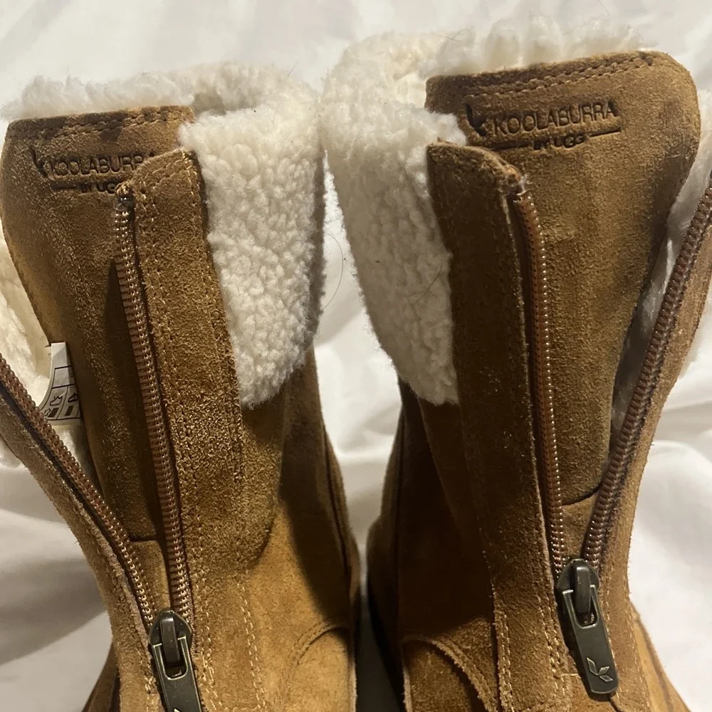 Koolaburra by UGGS kids KOOLA SHORT Fashion Boots - Chestnut, US Size 4 EU36